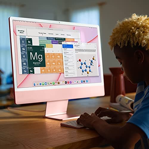 Apple 2021 iMac with Apple M1 Chip with 8-core CPU (24-inch, 8GB RAM, 256GB SSD Storage) (QWERTY English) Green (Renewed) — view 2