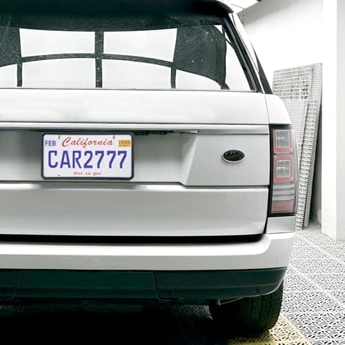 2Pack Premium Matte Black Silicone License Plate Frames, License Plate Holder, ZOMETUO Universal Car License Plate Frame Cover for Women/Man, Brackets Rust-Proof, Weather & Rattle-Proof — view 3