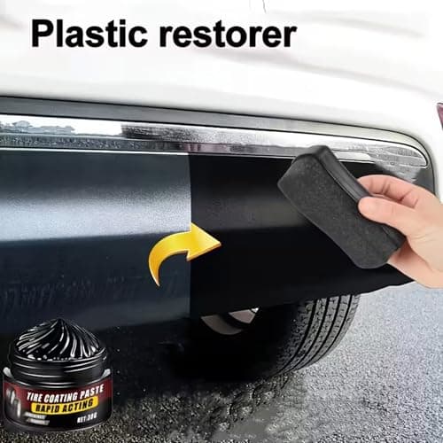 2026 New Premium Tire Coating & Trim Restorer, Tire Coating Paste, Tires Coatings Paste Rapid Acting, Long-Lasting Ceramic Coatings & UV Protection, Bring Back the Original Deep Black Shine (5PCS) — view 4