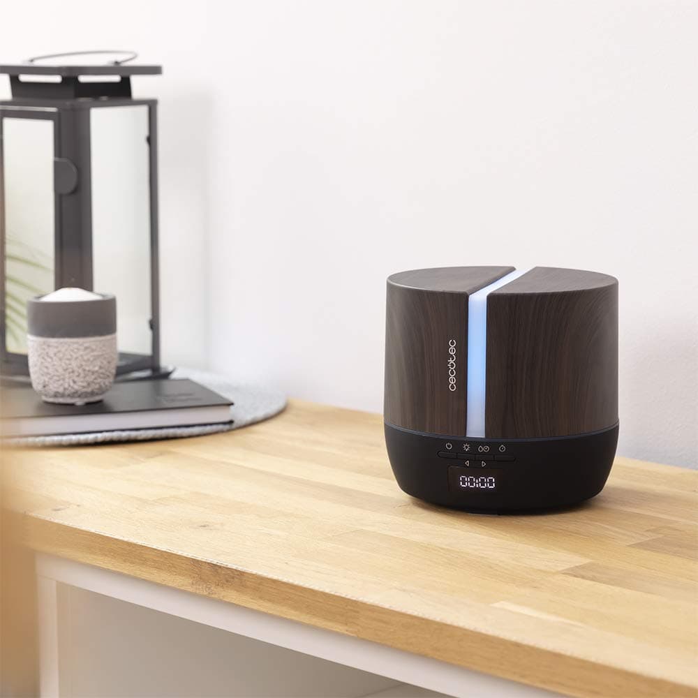 Cecotec Difusor de aromas PureAroma 550 Connected Black Woody. Capacidad 500ml, Pantalla LED, Altavoz, Control por bluetooth, App, Temporizador 12h, 3 Modos de funcionamiento, Cobertura 30m2 — view 2