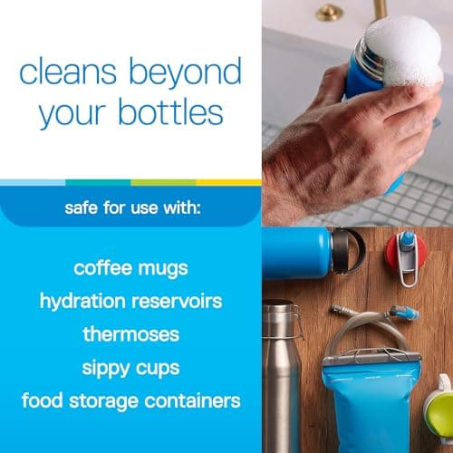 Bottle Bright Single Pack (12 Tablets) Clean Stainless Steel, Thermos, Tumbler, Insulated and Reusable Water Bottles –Cleaning Tablets are Easy and Safe to Use — view 3