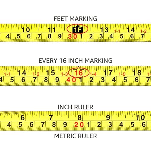 Amazon Basics Tape Measure - 4.88 Meters, Turquoise — view 3