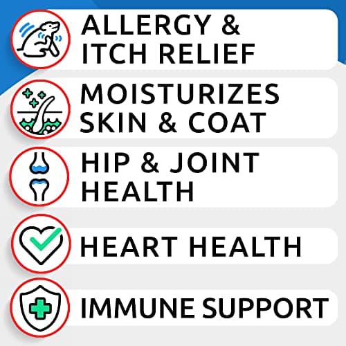 BARK&SPARK Omega 3 for Dogs - 360 Fish Oil Treats for Dog Shedding, Skin Allergy, Itch Relief, Hot Spots Treatment - Joint Health - Skin and Coat Supplement - EPA & DHA Fatty Acids - Alaskan Salmon — view 7