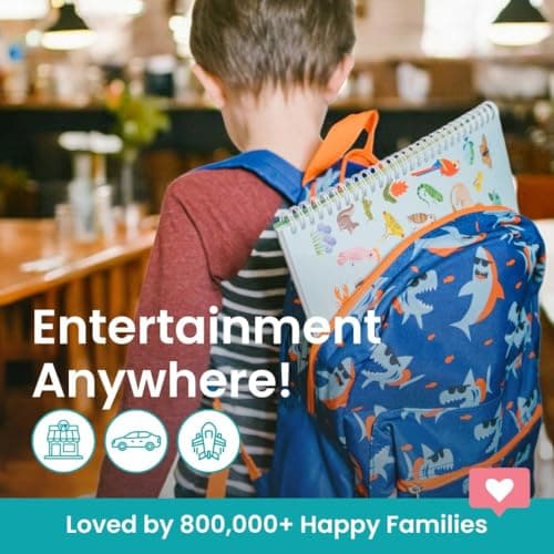 Animals Habitat 500+ Kids Sticker Book by Cupkin Toddler Airplane Travel Activity Coloring and Sticker Book, Road Trip Essentials, 12 Coloring Pages + 12 Scenes for Ages 2–8 Years — view 7