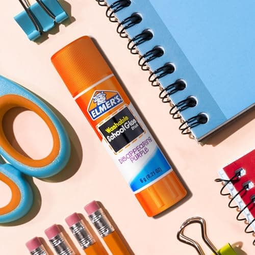 Elmer's Disappearing Purple School Glue Sticks, Washable, 6 Grams, 12 Count - Arts & Crafts, Poster, Projects, Back to School, #1 Teacher Brand — view 4