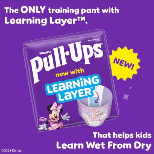 Pull-Ups Girls' Potty Training Pants, Size 3T-4T Training Underwear (32-40 lbs), 112 Count — view 2