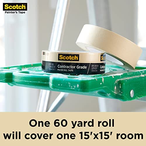 Scotch Contractor Grade Masking Tape, 0.94 inches by 60.1 yards (360 yards total), 2020, 6 Rolls — view 10