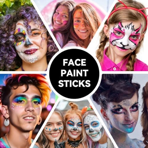 Eye Black Stick 20 Pack, 12 Colors Sports Eye Black for Football Baseball Softball, Anti Glare Eye Black Face Paint for Athletes & Fans, Retractable Under Eye Sports Paint Sticks for Game Day — view 7