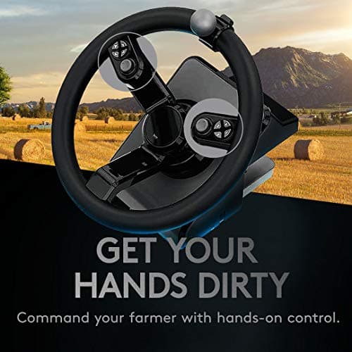 Logitech G Farm Simulator Heavy Equipment Bundle (2nd Generation), Steering Wheel Controller for Farm Simulation 2025 (and Previous Versions), Wheel, Pedals, Vehicle Side Panel Control Deck for PC — view 4