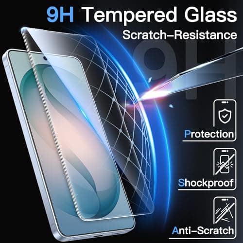 JETech Screen Protector for Samsung Galaxy S26, 9H Tempered Glass Film with Easy Installation Tool, Fingerprint ID Compatible, HD Clear, 3-Pack — view 5