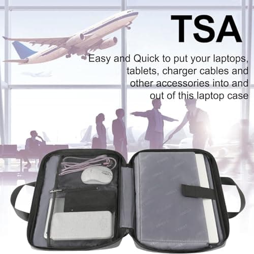 Ytonet Laptop Case 16 inch, 15-15.6 Inch TSA Laptop Sleeve Computer Bag — view 3