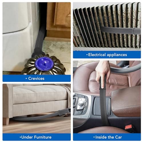 Sealegend Upgrade Dryer Vent Cleaner Kit Vacuum Hose Attachment Compatible with Most Vacuum Cleaner, Quickly Lint Remover Cleaning Supplies, 31.5 Inch, Dark Gray — view 5