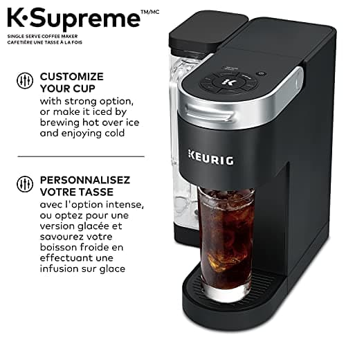 Keurig K-Supreme Single Serve K-Cup Pod Coffee Maker, With MultiStream Technology, Black — view 3