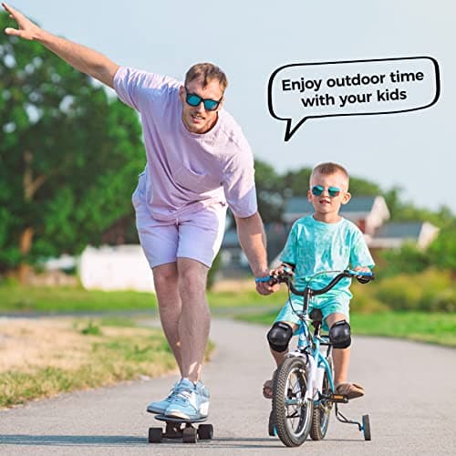 BOSONER Kids/Youth Knee Pad Elbow Pads for Roller Skates Cycling BMX Bike Skateboard Inline Rollerblading, Skating Scooter Riding Sports — view 4