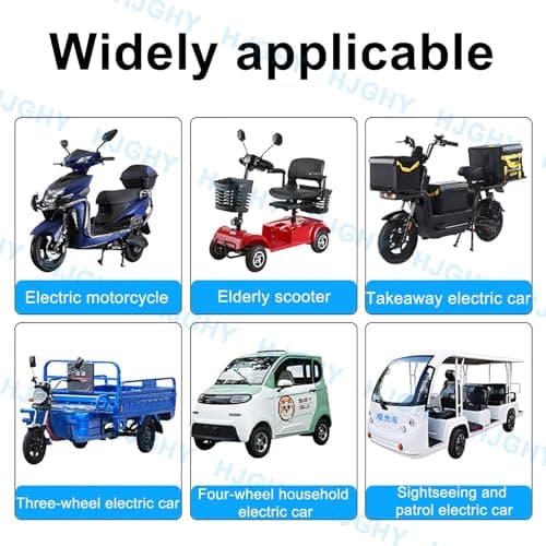 HJGHY PVC Battery Pack 60V 12Ah 15Ah 20Ah 25Ah 30Ah Lithium Battery 60V Replacement Batteries with Character 3pins Male for Electric Motorcycle Motor,60v30ah — view 4