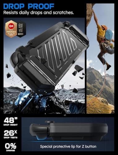 SUPCASE Unicorn Beetle Pro Case for Nintendo Switch 2 2025, [Military-Grade Protection] [Joy Con Remove Friendly] Dockable Integrated Cover Accessories Compatible with Switch 2, Tilt — view 4
