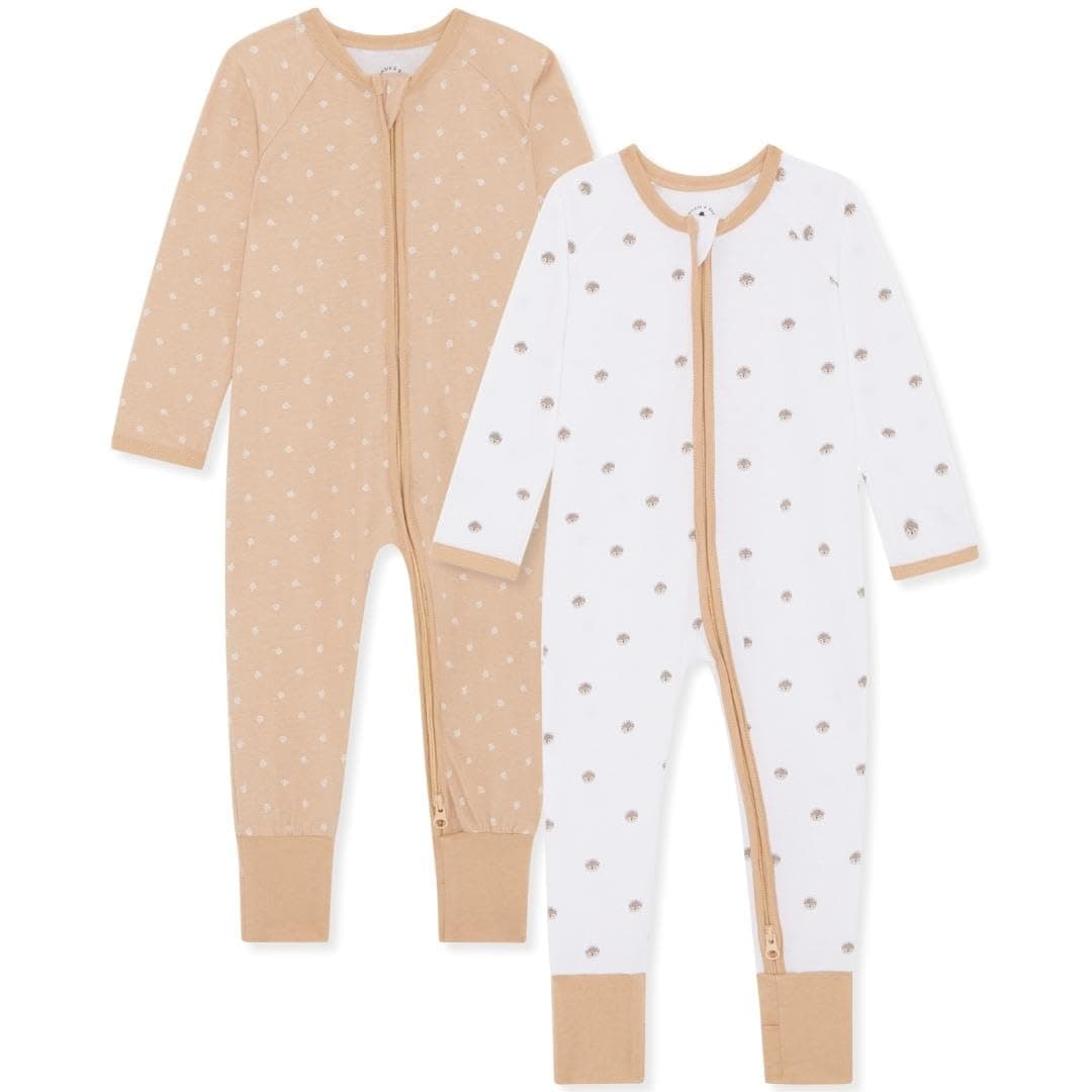 Bramble & Bear Pijama Bebé Niño y Niña (Packs de 2) - Algodón Orgánico. Pijamas Enteros para Bebés Supersuaves