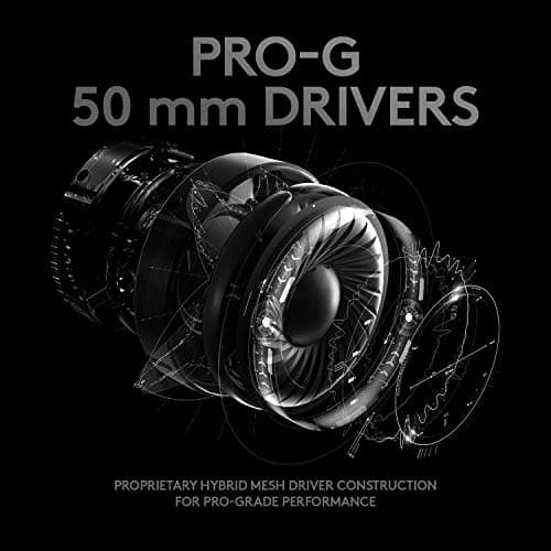 Logitech G Pro X Wired Gaming Headset: Blue VO!CE Detachable Boom Mic, DTS 7.1, 50 mm Drivers, USB/3.5mm Aux, Spare Memory Foam Ear Pads, USB DAC & Bag Included - Black — view 5