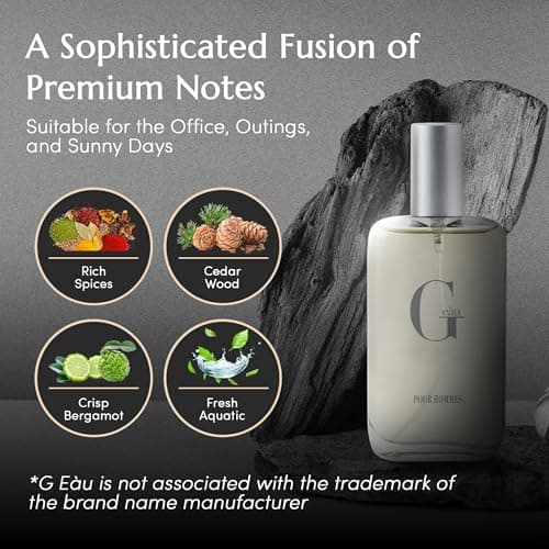 PB ParfumsBelcam G eàu Eau de Toilette Perfume Spray for Men - 3.4 Fl Oz Affordable Long Lasting Cologne, Modern Masculine Scent with Woody Citrus Fragrance Made with Premium Oils for All Day Use — view 3
