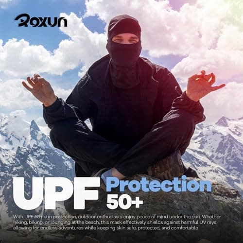 ROXUN Ski Mask Balaclava, Motorcycle Summer Cooling Breathable UV Protector — view 4