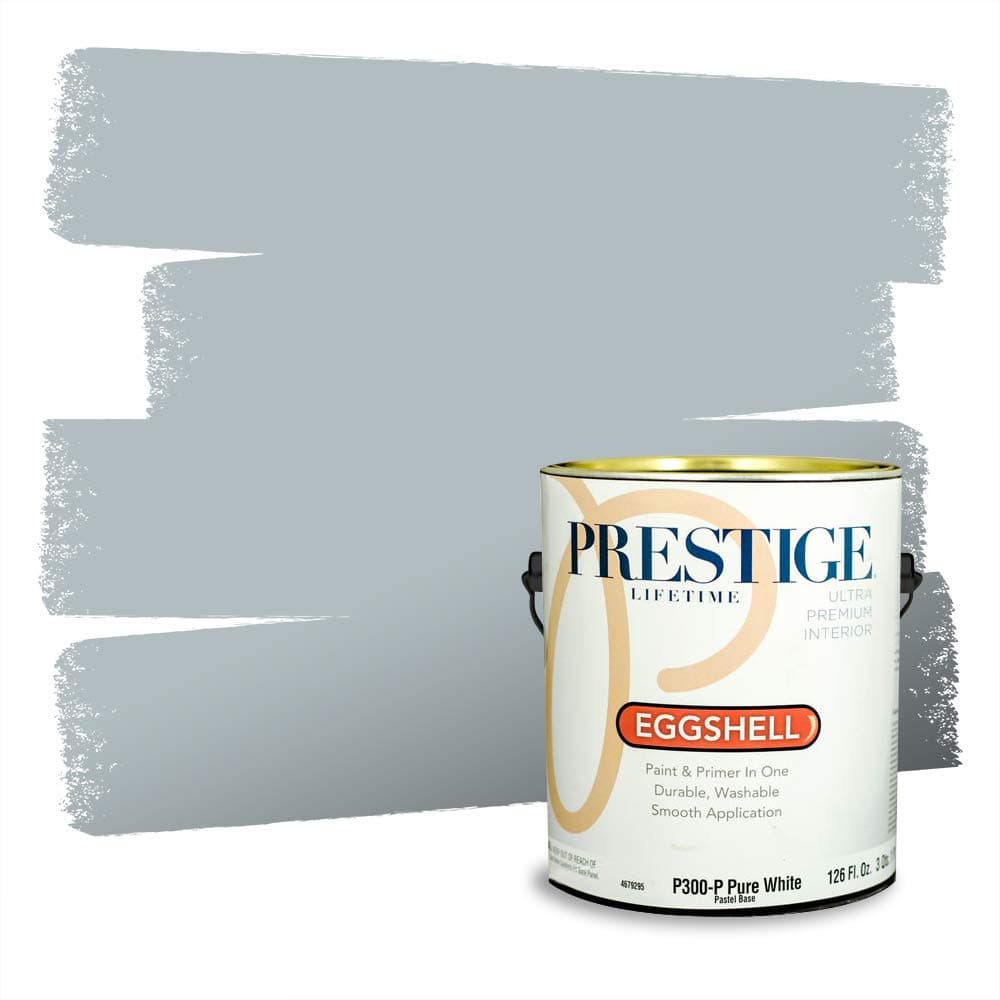 PRESTIGE Paints Interior Paint and Primer In One, 1-Gallon, Semi-Gloss, Comparable Match of Valspar* Dewdrop* — view 679