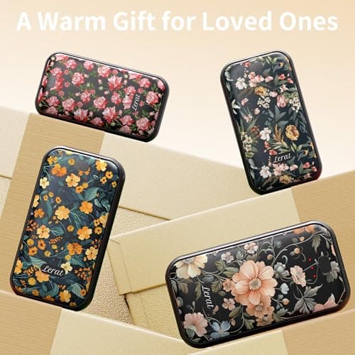 LERAT Hand Warmers Rechargeable,2 Pack Electric Hand Warmers,3-Second Fast Heating,3 Heat Settings,Portable & Lightweight Gifts for Women Men,Outdoor,Camping,Hiking,Skiing,Hunting,Travel — view 5