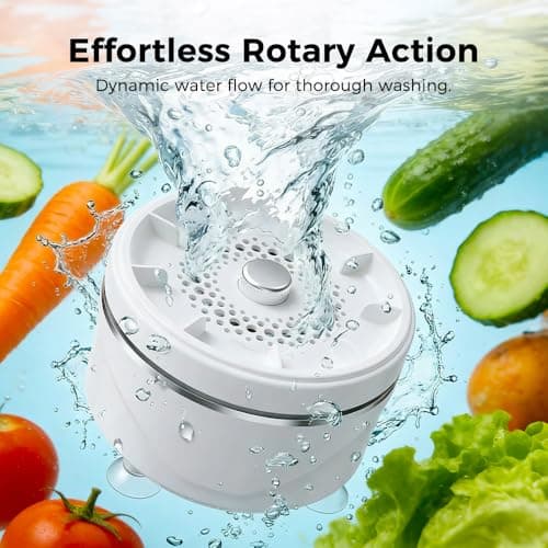 2026 New Fruit and Vegetable Washing Machine, Countertop Fruit Washing Machine, Electric Vegetable Cleaner, Device Waterproof, for Fruits, Suitable for Use in the Kitchen (1PCS) — view 3