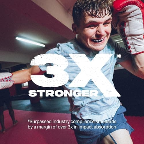 SAFEJAWZ Mouthguard Strapless Slim Fit, Adults and Junior with Case for Boxing, Basketball, Football, MMA, Martial Arts, Hockey and All Contact Sports (Adult (12+ Years), Black Fangz) — view 2