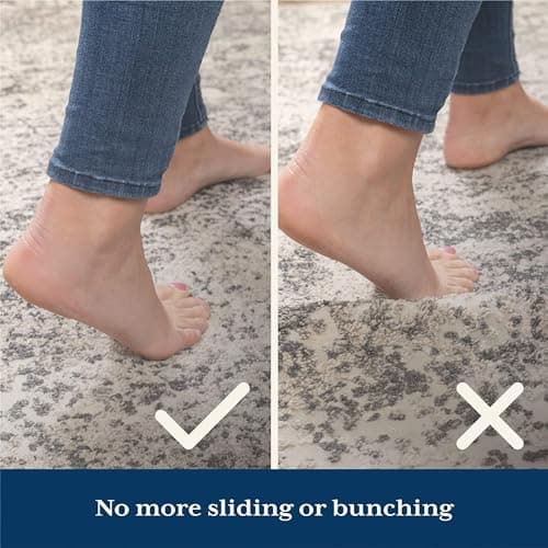 Veken Rug Gripper Pad for Hardwood Floors, Thick Non Slip Rug Pads for Area Rugs, Rug Grippers for Tile Floors, Under Carpet Anti Skid Mat, Keep Your Rugs Safe and in Place, 2x3 Ft — view 3