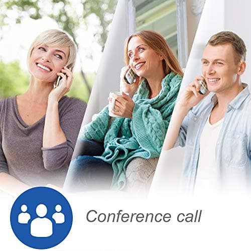 AT&T DECT 6.0 3 Cordless Phones with Caller ID, Handset Speakerphones, White and Grey — view 3