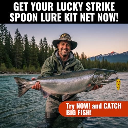 LUCKY STRIKE | Devil Bait Spoon Fishing Lure for Bass, Northern Pike, Panfish, Salmon, Triple Sharp Hooks,Alloy Steel Made in Canada (Size 1.5, Yellow Red Diamond Nickel) — view 6