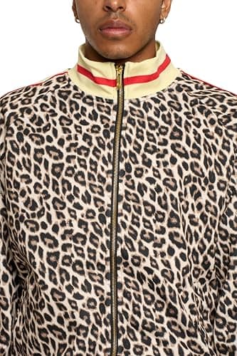 G-Style USA Men's Velvet Velour Tracksuit Set - Zipper Jacket and Sweatpants ST851 - Brown - Large — view 6