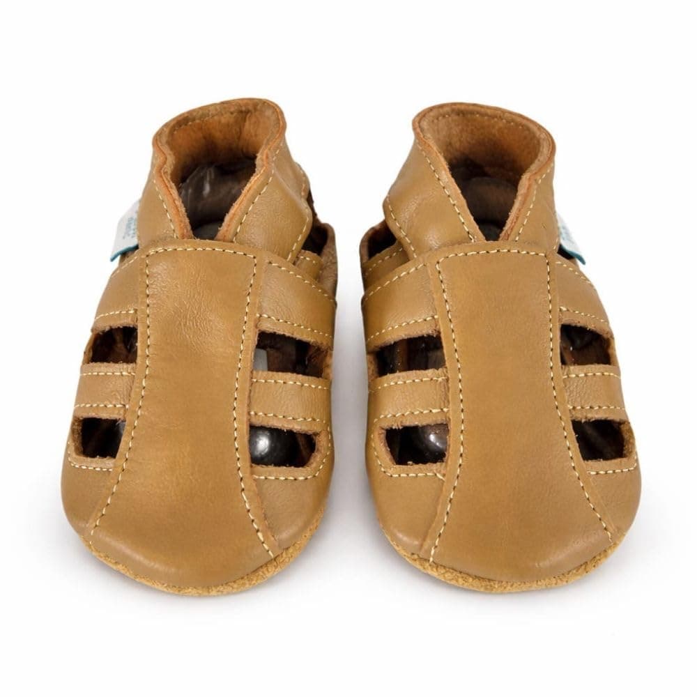 Dotty Fish Soft Sole Leather Sandals for Babies & Kids – Barefoot Feel, Non-Slip Sole, Breathable, Lightweight & Flexible Summer Shoes for Boys & Girls - British Brand - 0-6 Months - 4-5 Years