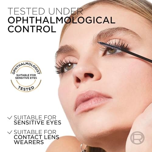L’Oréal Paris Telescopic Mascara, Eyelash Lengthening Mascara, Unique Non-Clumping Formula, Delivers Intense Length, For Sensitive Eyes, Blackest Black, 8 ml — view 4