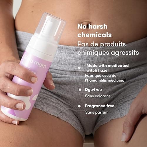 Frida Mom Witch Hazel Perineal Healing Foam for Postpartum Care, Cooling Pain Relief and Hemorrhoid Treatment, 5 Fl Oz — view 5
