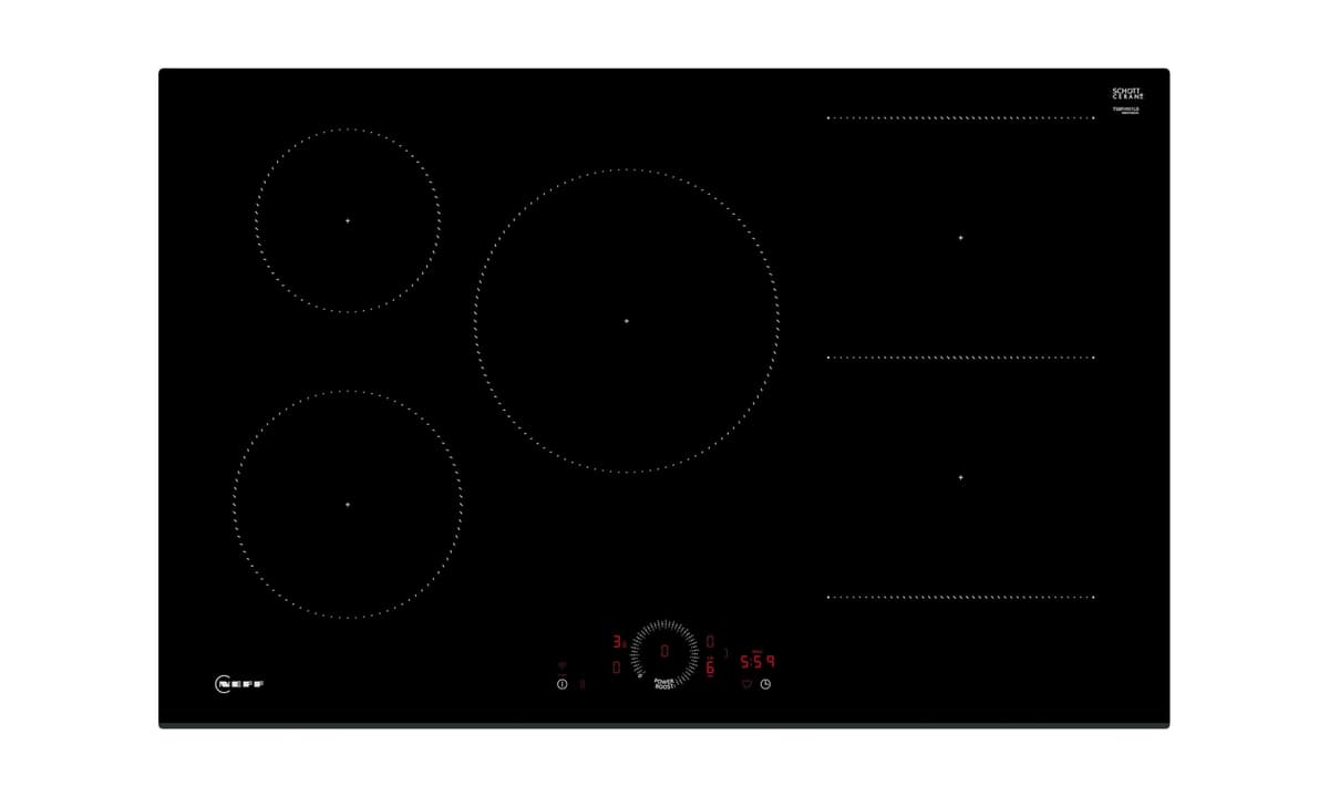Neff T58FHW1L0 N 70, Built-in Induction hob 80 cm Black