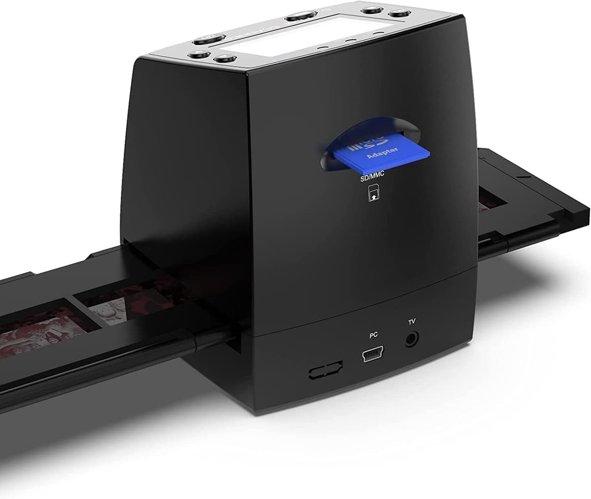DIGITNOW!High Resolution 135 Film/Slide Scanner, Slide Viewer and Convert 35mm Negative Film &Slide to Digital JPEG Save into SD Card , with Slide Mounts Feeder No Computer/Software Required. — view 2