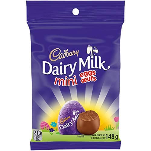Cadbury Dairy Milk Mini Solid Easter Chocolate Eggs, 148g