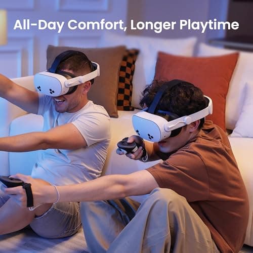 KIWI design K4 Boost Battery Head Strap for Meta Oculus Quest 3/3S, Adjustable VR Headband Accessories with Dual Charge, Extend Playtime & Reduce Facial Stress — view 4