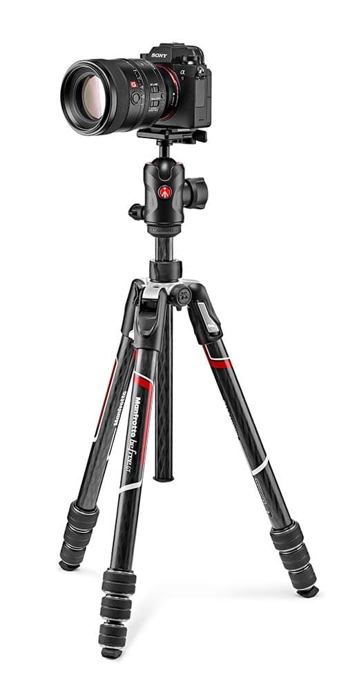 Manfrotto Befree Advanced GT PRO Camera Tripod Kit, Travel Tripod with Ball Head, Portable & Compact, Professional Carbon Camera Support for DSLR, Reflex, Mirrorless, Photo Accessories, MKBFRTC4GT-BH — view 4
