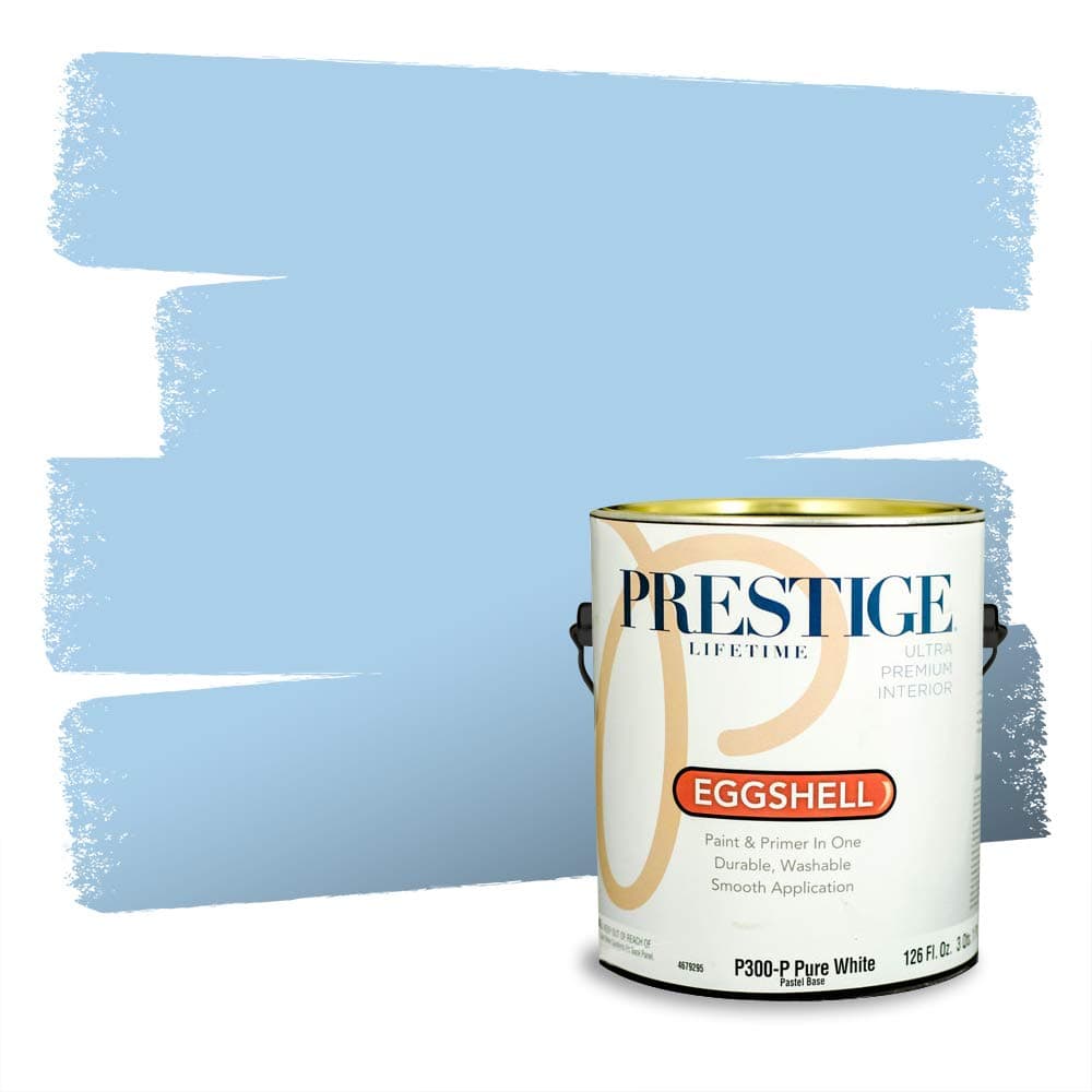 PRESTIGE Paints Interior Paint and Primer In One, 1-Gallon, Semi-Gloss, Comparable Match of Valspar* Dewdrop* — view 781