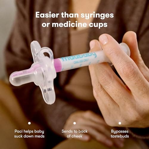 Frida Baby Medicine Pacifier Syringe, Accu-Dose Paci, Medi Frida Dispenser for Mess & Fuss Free Use, Made in USA — view 2