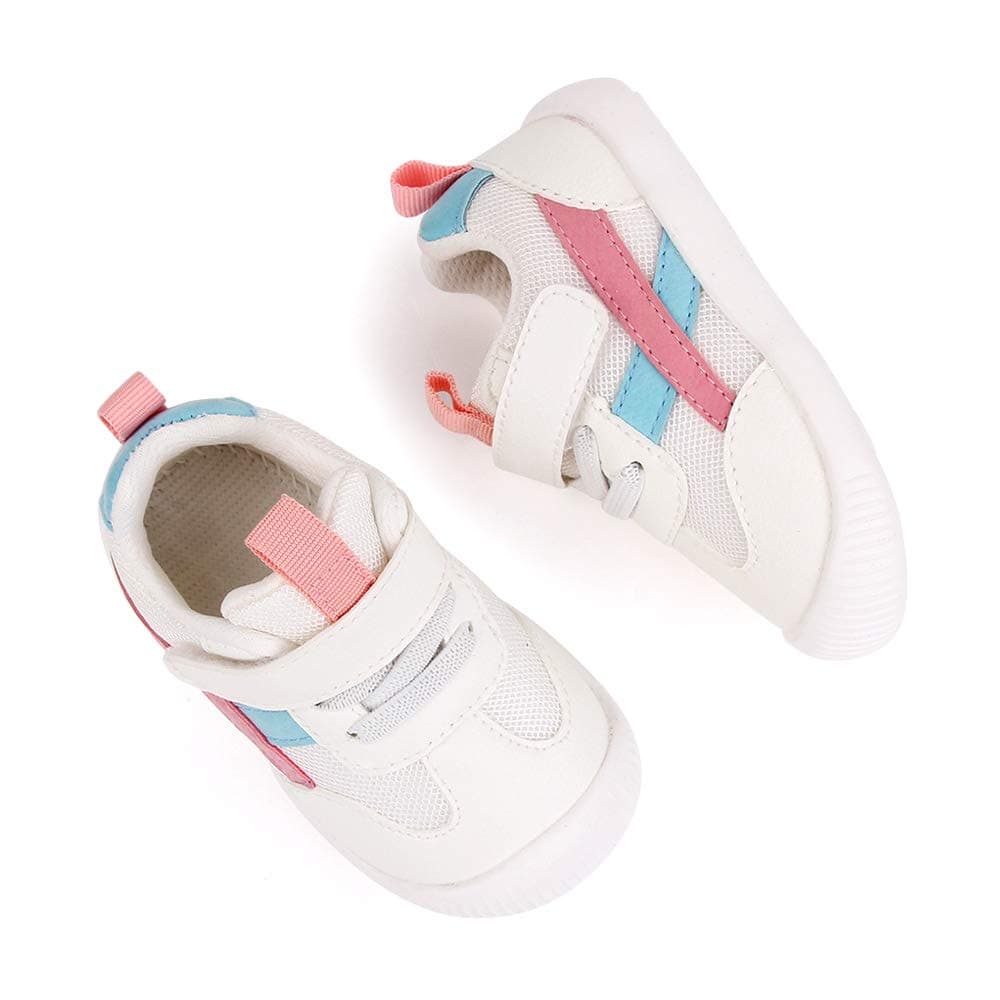 MK MATT KEELY Baby Boys Girls First Walking Shoes Toddler Anti-Slip Soft PU Leather Prewalker Sneakers — view 6