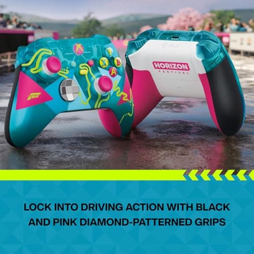 Xbox Wireless Gaming Controller | Forza Horizon 6 Limited Edition | Console, PC, & Cloud Devices | Dynamic Lighting Effects | Wireless, Bluetooth, USB-C Connectivity — view 5
