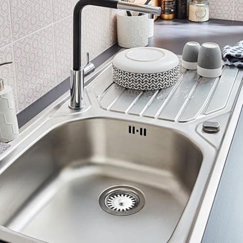 Stainless Steel Kitchen Sink Strainer: 2-Pack Drain Stopper Plug Solution for Home Cooks - 3.15 Inch Diameter for Kitchen Sink Use — view 2