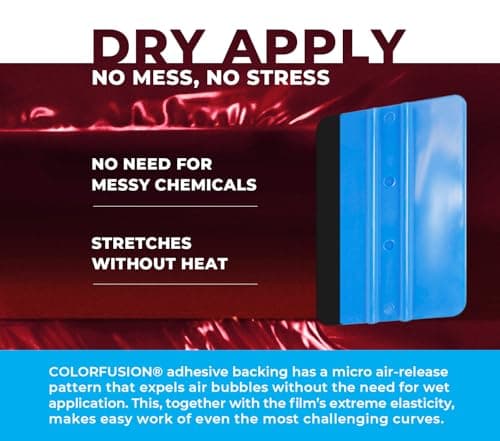 ColorFusion PPF by VViViD, Gloss Demon Dry Apply PPF Vinyl Car Wrap Roll 1ft x 5ft — view 2
