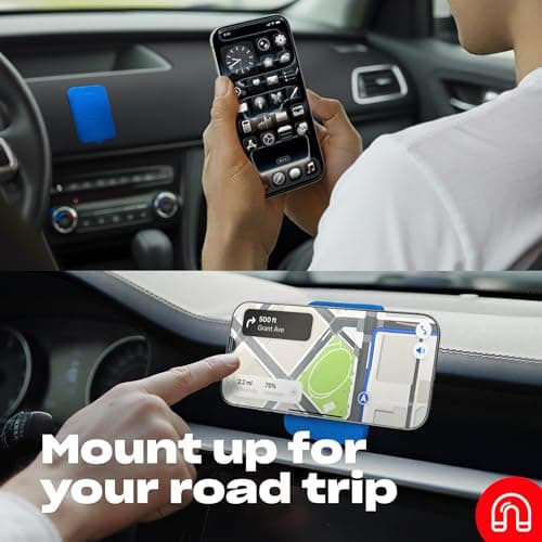 OCTOBUDDY Magnet - Dual Magnetic & Suction Phone Mount - MagSafe-Compatible Silicone Mobile Holder - Hands-Free Selfies & Videos - Content Creator Accessory - 2.6″ x 3.9″, Chalk Pink — view 4