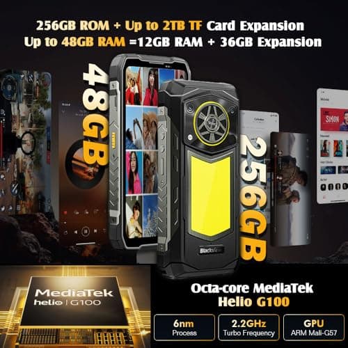 Blackview Rock 5 Smartphone 20000mAh Battery 6.78" 120Hz 108MP Camera — view 7
