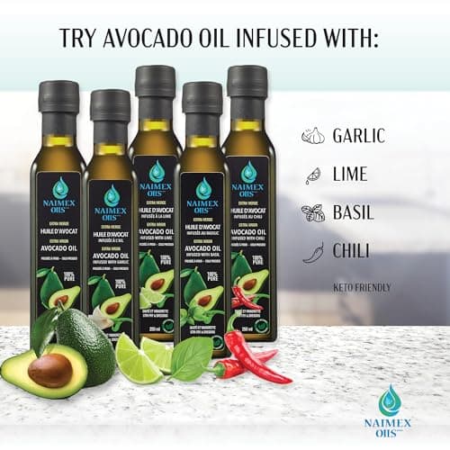 Naimex Oils- 100% Pure Avocado Oil, Extra Virgin, Cold pressed, 100% Natural, 250 ml (Basil Infused) — view 4