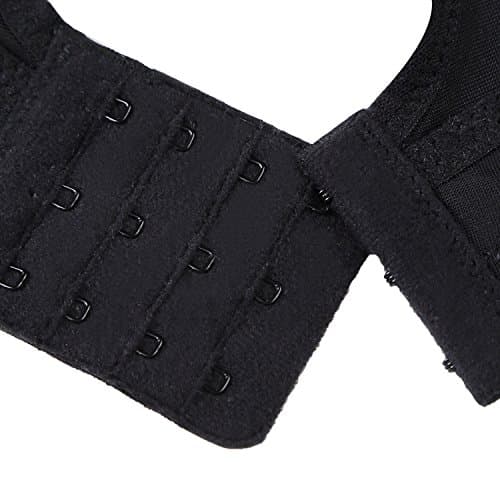 WingsLove Women’s High Impact Comfort Full Support Non Padded Sport Bra, Black, 36H — view 7